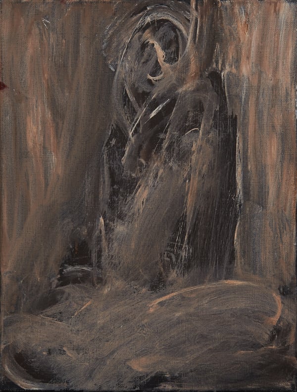 YAHON CHANG 张耀煌 Shadow of Buddha series: Repose 佛影系列 : 静 , 1996 Acrylic on canvas 丙烯 画布 41 x 31 cm
